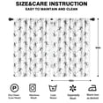 thumbnail image 2 of Blackout Kids Curtains,White Dancing Skeleton Pattern Childrens Insulated Curtains Set Of 2,Bedroom Essentials,Toddler Room Decor 42"x63", 2 of 5