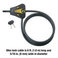 thumbnail image 6 of Master Lock Braided Cable Lock Steel Bicycle Locks, Black, 6 of 10