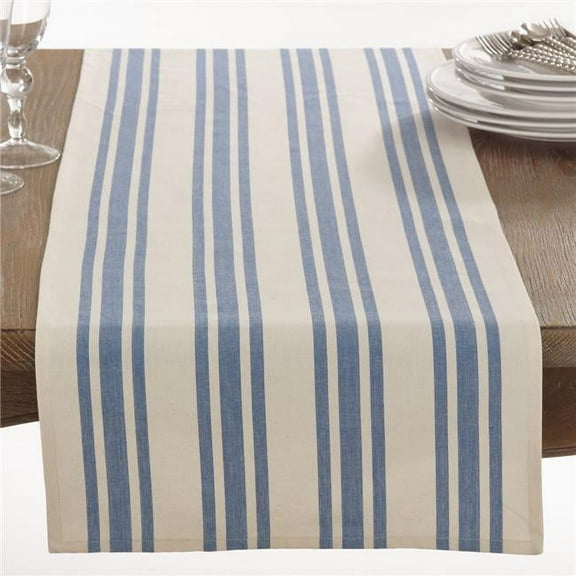 Saro Lifestyle Dauphine Collection Striped Design Table Runner