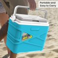 thumbnail image 5 of 10 Liter Insulated Cooler Lunch Box -portable Camping/picnic Hard -coolbox Keeps Cool For 48 Hrs. With Ice Retention-heavy Duty Beach  Grill Travel Tailgating Small, 5 of 9
