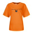 thumbnail image 4 of Women Short Sleeved Shirt Ladies Wear Knit T-Shirt Loose Large Short Sleeved Casual Tees, 4 of 4