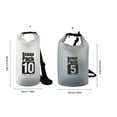 thumbnail image 5 of Compact Foldable Dry Bag with Removable Shoulder Strap Transparent PVC Construction For Beach Camping Water Adventures, 5 of 13
