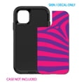 thumbnail image 2 of DistinctInk Custom SKIN / DECAL compatible with OtterBox Defender for iPhone 11 Pro (5.8" Screen) - Purple Hot Pink Zebra Skin Stripes, 2 of 5