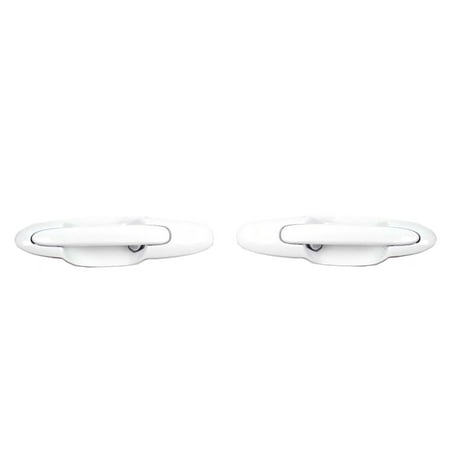 Left Exterior Door Handle (Brand New For 2000-2006 Mazda MPV Rear Right and Rear Left Arctic White A4D Exterior Outside Door Handle 2PCS SET 00 01 02 03 04 05)