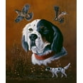 thumbnail image 2 of Goebel, Wilhelm 15x17 White Modern Wood Framed Museum Art Print Titled - English Setter, 2 of 4