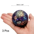 thumbnail image 2 of Uxcell 3Pcs Decorative Glass Balls 2.36 Inch Orbs Centerpiece Balls Mosaic Glass Ball Sphere for Decor Bowls Vases Dining Table Party, Purple, 2 of 5