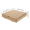 thumbnail image 2 of CTIRCHIU 10Pcs Light Brown Aluminum Foil Pizza Boxes Durable Small Containers for Pizza Takeout and Parties, 2 of 7
