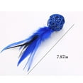 thumbnail image 2 of 2PCS Cat Ball Toy Interactive Cat Feather Toy Cat Rattan Ball Pet Chew Toy, 2 of 10