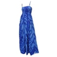 thumbnail image 2 of HAPPY BAY Women's Club Party Tube Top Maxi Evening Slit Dress with Pocket One Size Blue_J748, 2 of 3