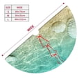 thumbnail image 3 of Rateoe Starfish And Seashell On The Beach Print Christmas Tree Skirt 36" for Xmas Holiday New Year Party Circle Tree Mat Ornaments Decoration, 3 of 7