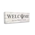 thumbnail image 3 of Welcome Beach House Clam Sign Coastal Graphic Art Gallery Wrapped Canvas Print Wall Art, 3 of 7