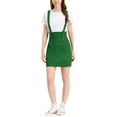 thumbnail image 6 of INSPIRE CHIC Women's High Waist Straight Braces Suspender Skirts S Green, 6 of 7