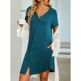 thumbnail image 5 of Avidlove Womens Nightgown Button Down Pajama Dress Sexy Ladies Sleepwear Maternity Night Shirts, 5 of 5