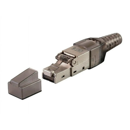 Monoprice Entegrade Series Cat6 RJ-45 Field Connection Modular Plug, Shielded for 23/24AWG Installation Cable, 10 pack