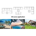 thumbnail image 5 of Kullavik Outdoor Patio Furniture Set 7 Pieces Sectional Rattan Wicker Furniture Sofa Set Patio Conversation Set with Tempered Glass Table and Seat Cushion,Red, 5 of 8