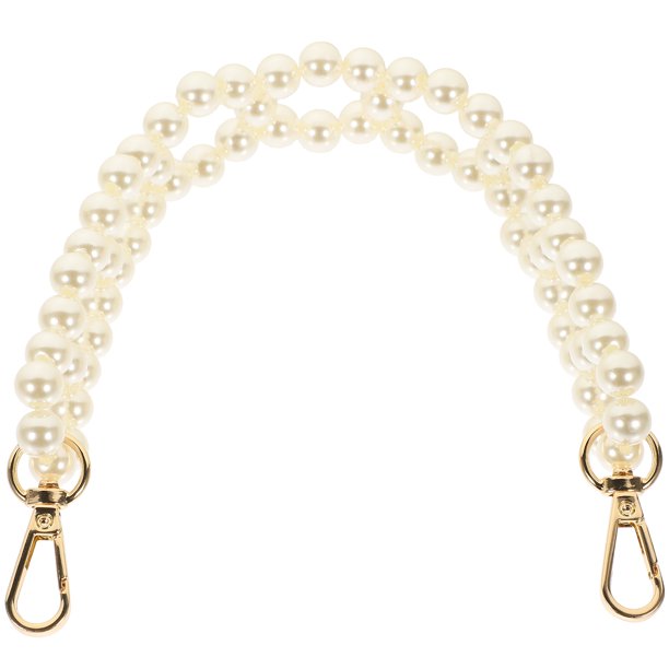 Accesorio de cadena para bolso con perlas falsas de moda, correa para bolso con perlas que combina con todo, reemplazo de cadena para bolso DIY.