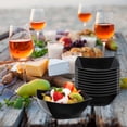thumbnail image 2 of 50 Pcs Black Serving Bowls 16 oz Square Plastic Bowls Disposable Snack Salad Dishes Small Party Candy Bar Containers Taco Bar Serving Dishes for Buffet Chips Fruit, 2 of 6