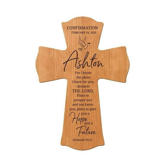 LifeSong Milestones 8x11.25in Black Wall Cross_Ashton Confirmation