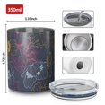 thumbnail image 4 of 12oz Coffee Tumblers Pioneer Flower Floral Print Pattern Stainless Steel Vacuum Insulated Travel Tumbler Coffee Cups Mug with Lid and Straw with Cleaning Brush for Cold & Hot Drinks, 4 of 5