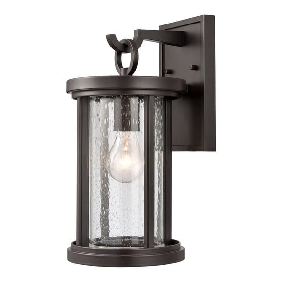 Elk Home Brison 14-inch High 1-Light Outdoor Wall Sconce in Oil Rubbed Bronze