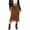 Coffee, variant on Wdgfv Womens Silk Satin Midi Skirts Casual Dressy Lace Hem High Waisted A-Line Skirt Elegant Party Outfit