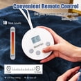 thumbnail image 4 of Costway 62'' x 84'' Flannel Heated Blanket Electric Throw w/ 10 Heating Levels, 4 of 8