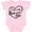 AD-Pink, variant on I Love My Oma and Opa in Black Chalk Heart Boys or Girls Baby Bodysuit