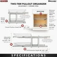 thumbnail image 5 of Rev-A-Shelf 24 x 22 In 2-Tier Kitchen Organization Cabinet Pullout Basket, 5 of 13