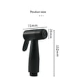 thumbnail image 3 of Pistola rociadora de cobre cromado, cabezal de ducha de mano pequeño, pistola rociadora para inodoro, asiento doble, grifo para zapatos, almohadilla para lavar los pies, 3 of 5