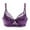 Purple, variant on Tbopshirt Lace Bras for Women Plus Size,Women Bras Embroidered Glossy Comfortable Breathable Bra Underwear With Rims