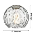 thumbnail image 2 of 516-1S-SN-G1215-6 Innovations Lighting Athens Water Glass 1 Light 6" Mini Pendant Brushed Satin Nickel, 2 of 5