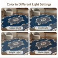 thumbnail image 7 of ODIKA 6'x9' Washable Area Rug Non-Slip, Chair-Friendly, Classic Entryway With Floral Scroll Borders And Symmetrical Layout for Dining Room, Under Table, Office Décor, 7 of 7