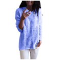 thumbnail image 2 of Sweaters for Women 2025 Fall Winter Long Sleeve Crewneck Fuzzy Tunic Sweater Jumper Top Womens Pullover Sweaters, 2 of 5