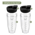 thumbnail image 2 of 4 Pcs Blender Cups Replacement Parts 24oz with Lids Blender Cups, 2 of 5