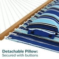 thumbnail image 6 of Sunnydaze 2-Person Quilted Polyester Spreader Bar Hammock, 450 lb - Catalina Beach, 6 of 12