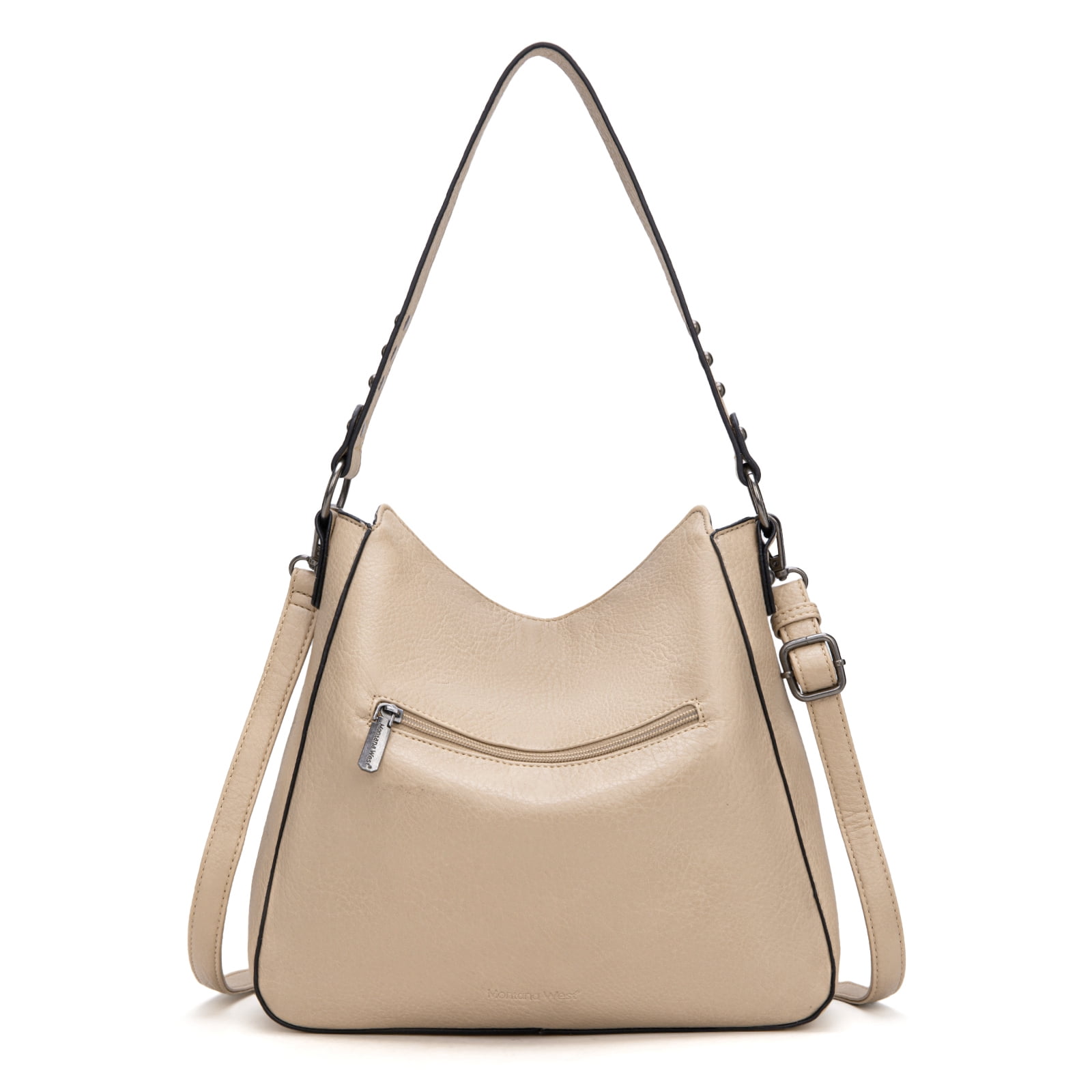 Montana West Purse and Wallet 2Pcs Set Hobo Crossbody Bag for Women Shoulder Handbags with Adjustable Strap, Khaki