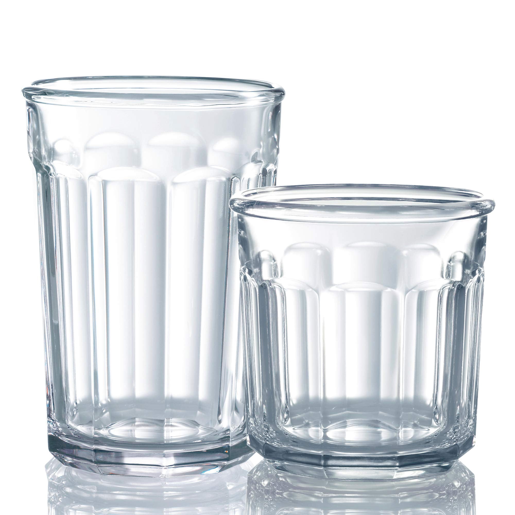 Luminarc 16 PC Clear Working Glass Drinkware Set