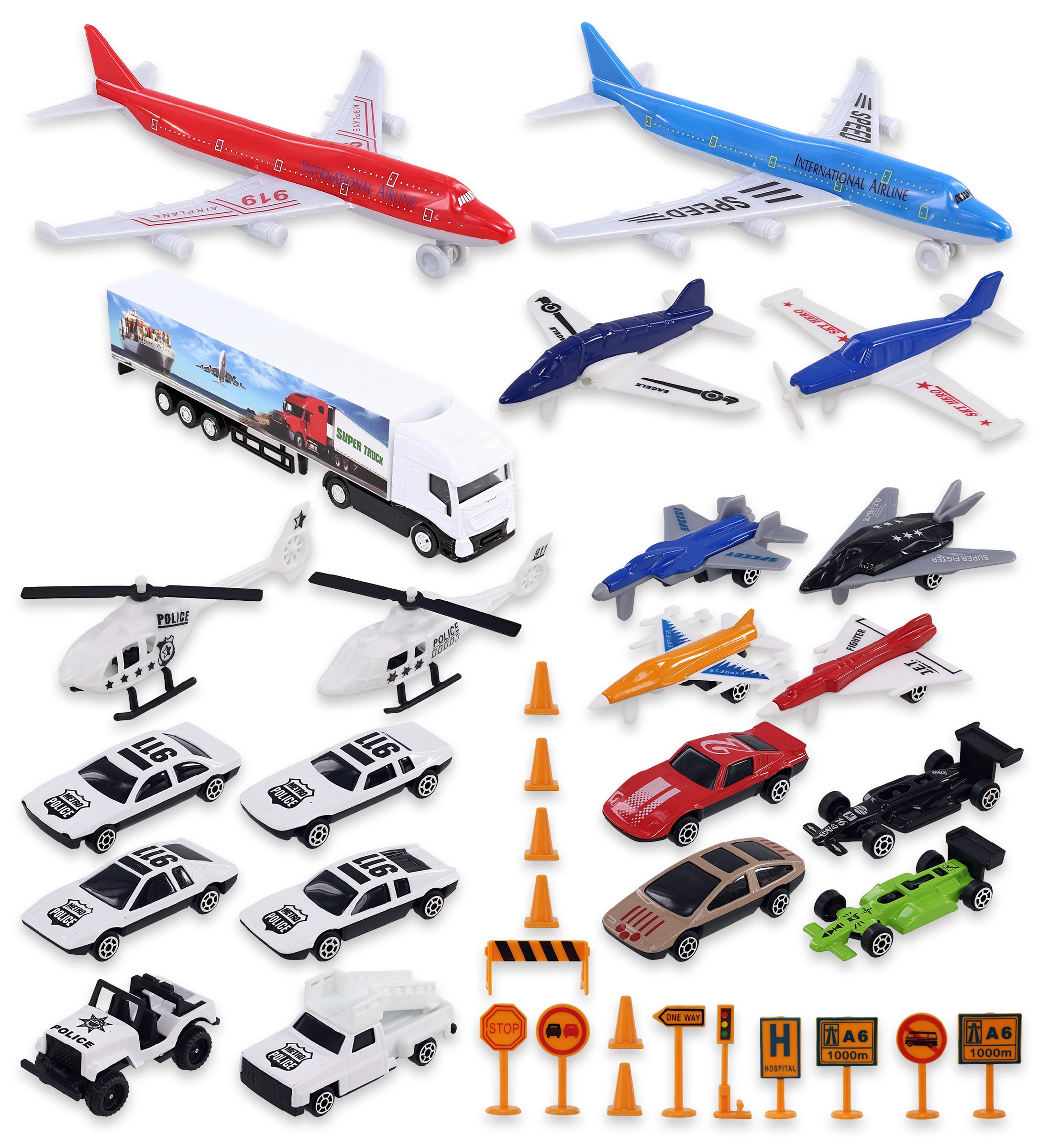 Metal Die Cast Toy Airplane Set Of 12 Military Planes And Jets. :  : Toys & Games