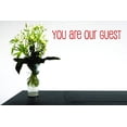 thumbnail image 1 of Wall Design Pieces You Are Our Guest Text Lettering Sign Quote 10x40", 1 of 1