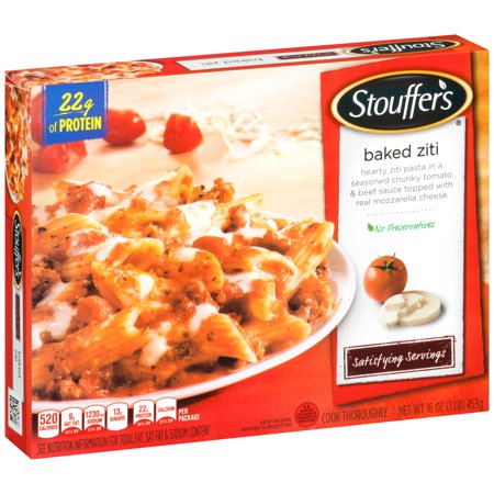 STOUFFER'S Satisfying Servings Baked Ziti 16 oz. Box - Walmart.com