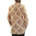 thumbnail image 2 of RALPH LAUREN $115 Women New 1495 Beige Purple Plaid Pocketed Button Up Top M B+B, 2 of 2
