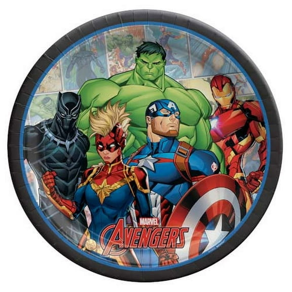 Avengers 'Powers Unite' Large Paper Plates (8ct)