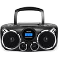 thumbnail image 1 of Reproductor de CD RIPTUNES Negro con Sonido Estéreo Bluetooth y Graves Mejorados, 1 of 8