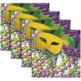 thumbnail image 5 of Coolnut Mardi Gras Cloth Napkins Set of 4, Oversized Washable Reusable Polyester Dinner Table Napkins for Family, Restaurant, Party Decor, 20 x 20 Inch, 5 of 7
