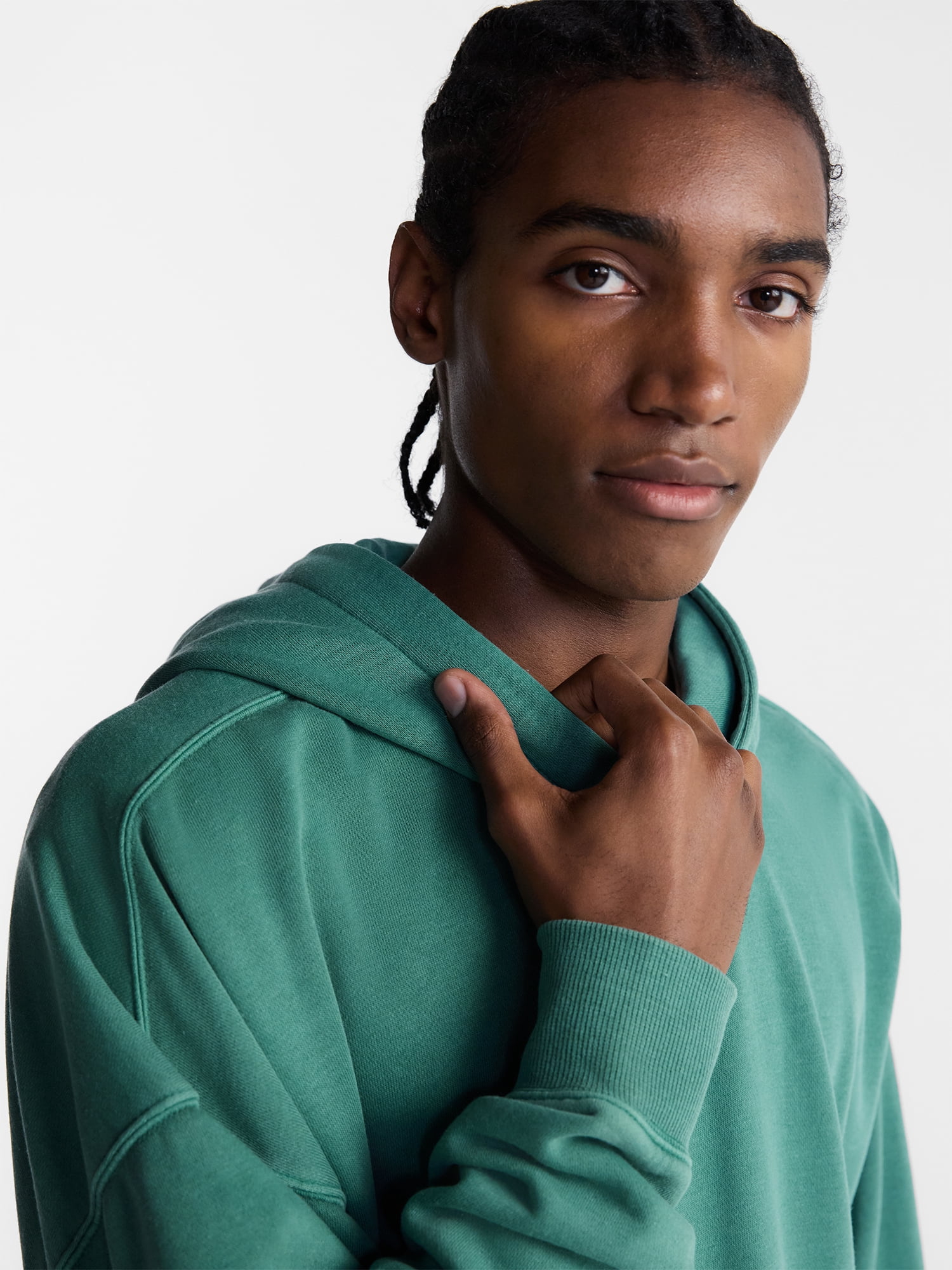 No Boundaries Oversized Hoodie with Long Sleeves, Men's XS-4XLT