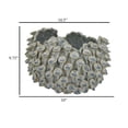 thumbnail image 6 of Nina Decorative Bowl, Light Blue, Textured Coral Gray Ceramic, 11 Inch, 6 of 7