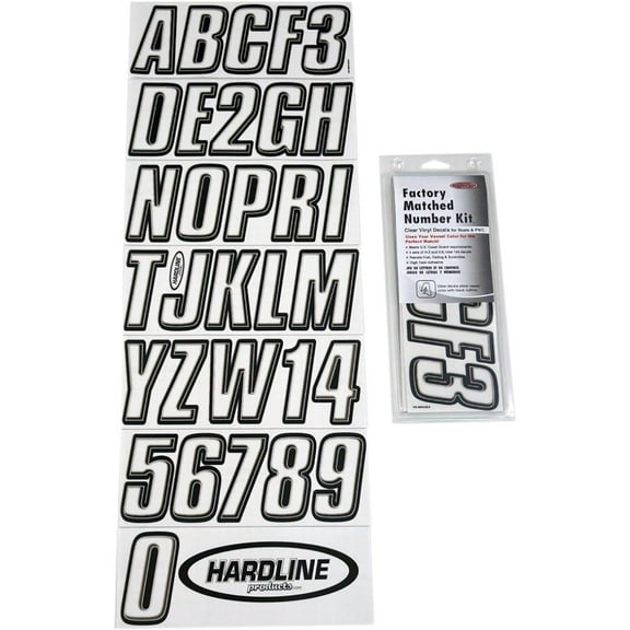 Hardline 700CLBLK Series 700 Registration Kit - Clear - Clear/Black