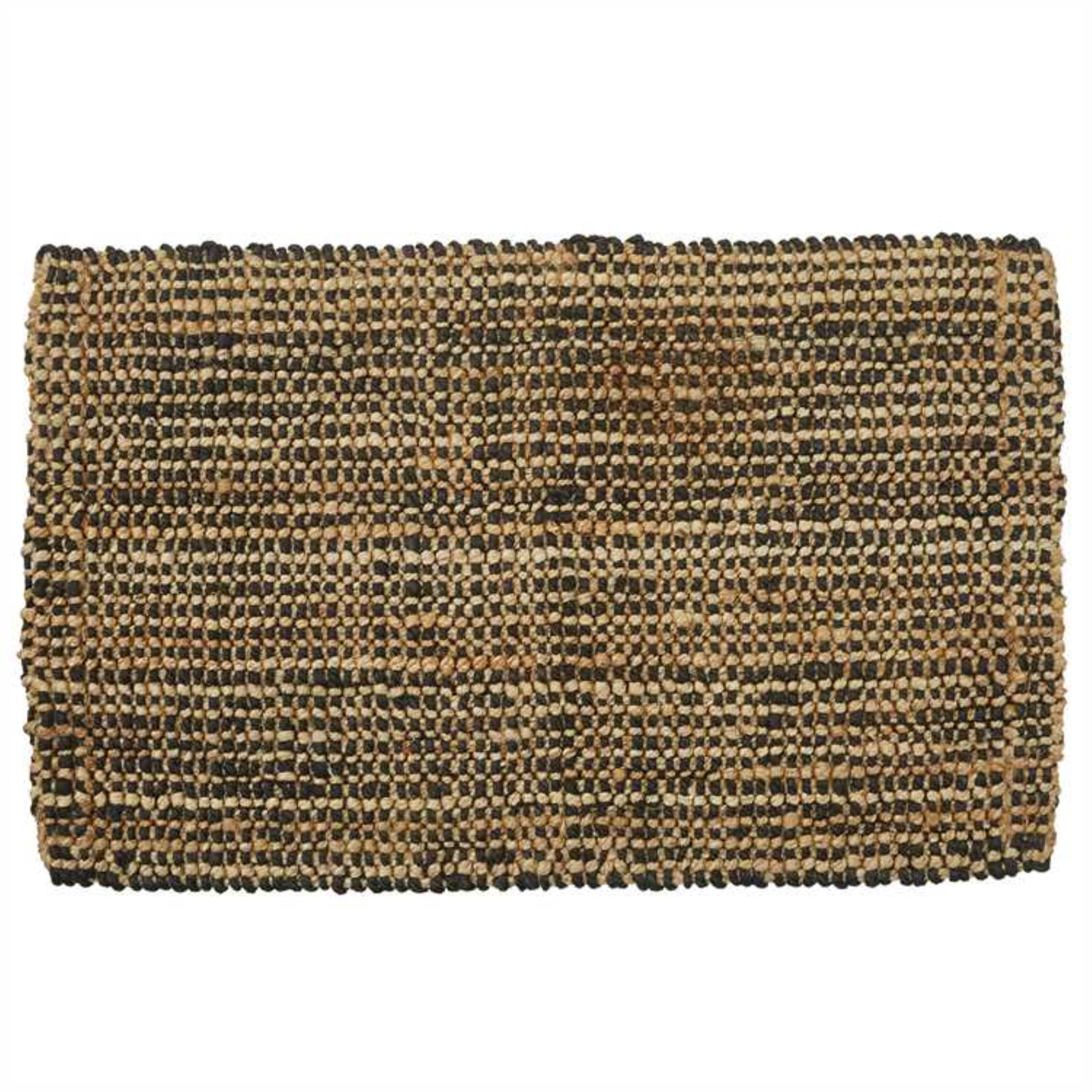 JUTE BOUCLE RUG 2X3 BLACK