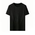 thumbnail image 2 of JIAYUE Men's T Shirt Summer Ice Silk Mesh Solid Color Short Sleeve Loose Fit Crew Neck Sports Tops Breathable Activewear For Seniors For Male, 2 of 4