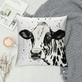 thumbnail image 2 of RUIYC Pack of  Highland Cow Fur Print Throw Pillow Covers  for Adult Women Cowboys Funny Bull Cattle Cow Print Pillow Covers Africa Wild Animal Milk Cow Print Exotic Tribal Western Cushion Covers, 2 of 5